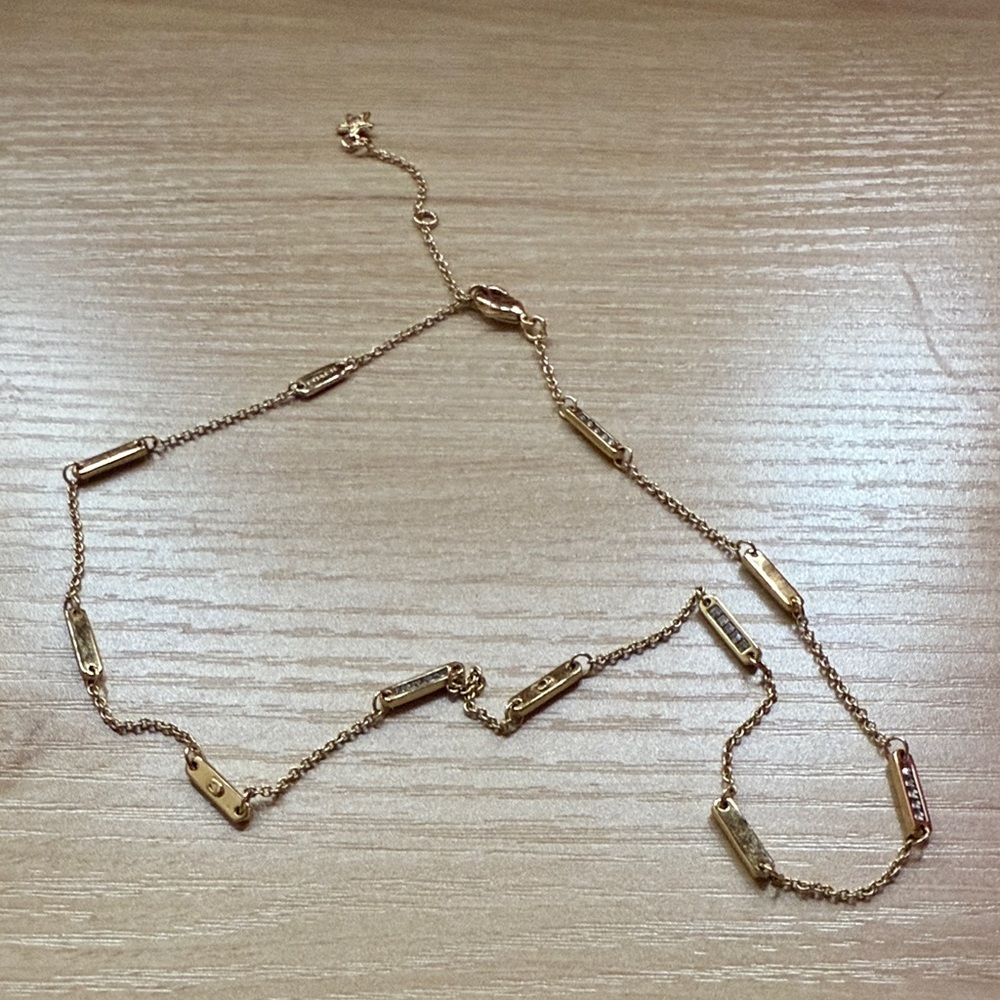 Coach Gold Bar Necklace